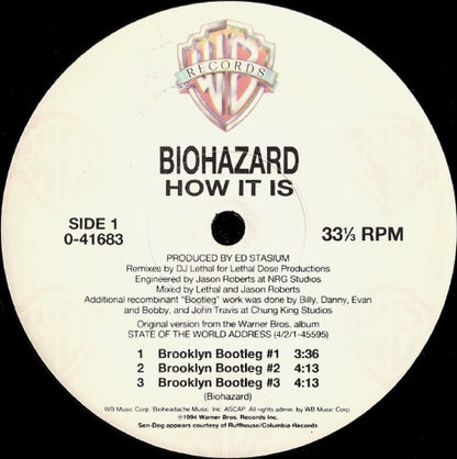 Biohazard : How It Is (12", Maxi)