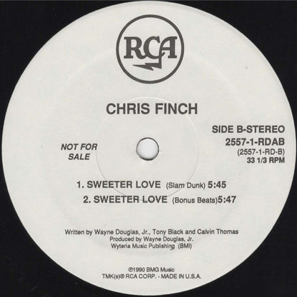Chris Finch (2) : Sweeter Love (12", Promo)