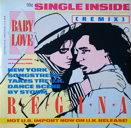 Regina (2) : Baby Love (Remix) (12", Single, Pic)