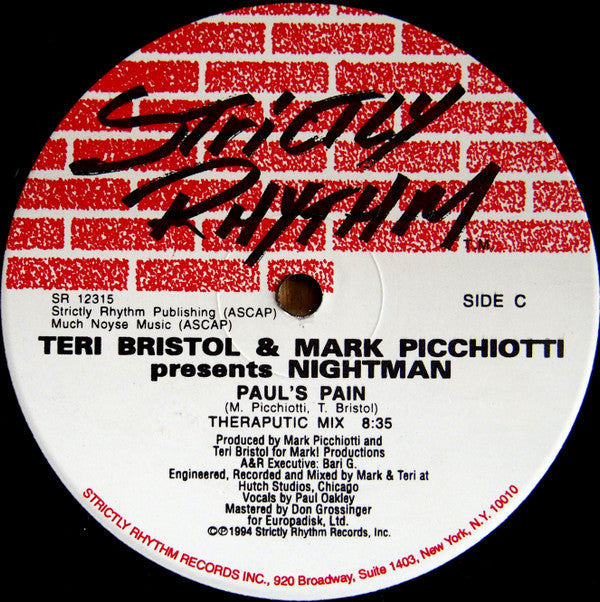 Teri Bristol & Mark Picchiotti Present Nightman : Paul's Pain (2x12")