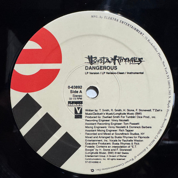 Busta Rhymes : Dangerous (12")
