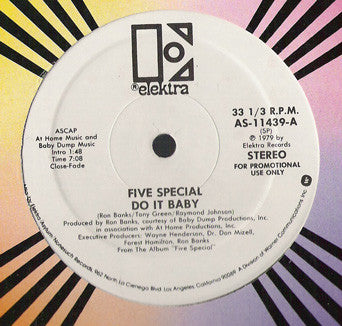 Five Special : Do It Baby / It's A Wonderful Day (12", Promo)