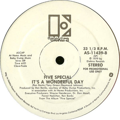 Five Special : Do It Baby / It's A Wonderful Day (12", Promo)