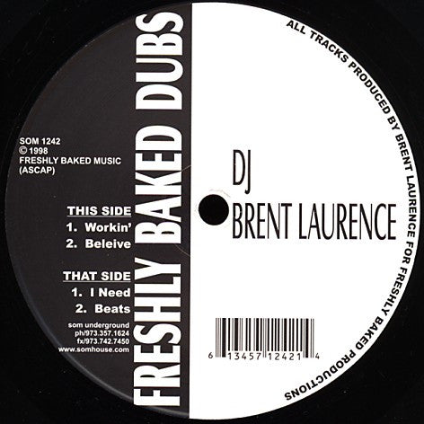 DJ Brent Laurence* : Freshly Baked Dubs (12")