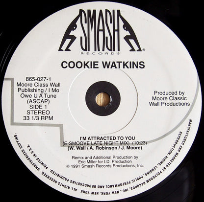Cookie Watkins : I'm Attracted To You (12", Single)