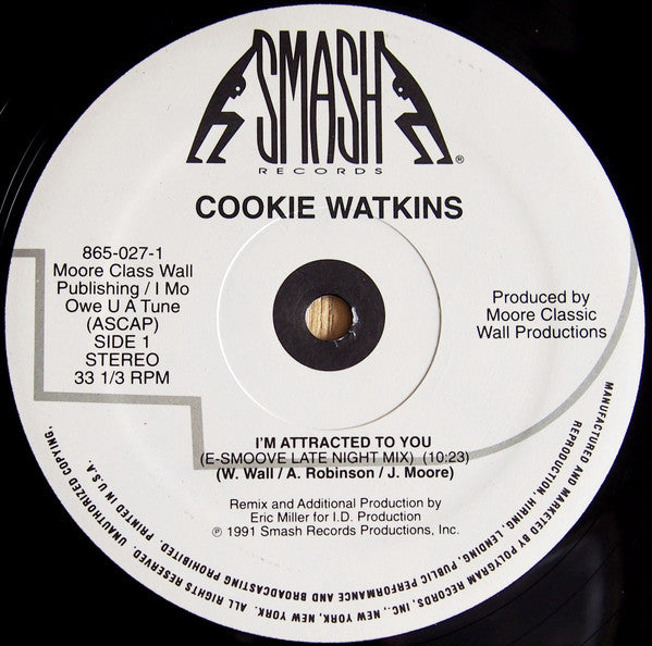 Cookie Watkins : I'm Attracted To You (12", Single)