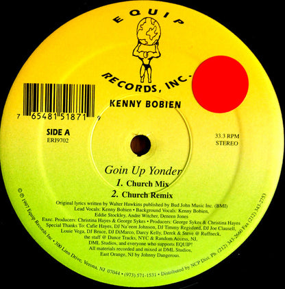 Kenny Bobien : Goin Up Yonder (12")