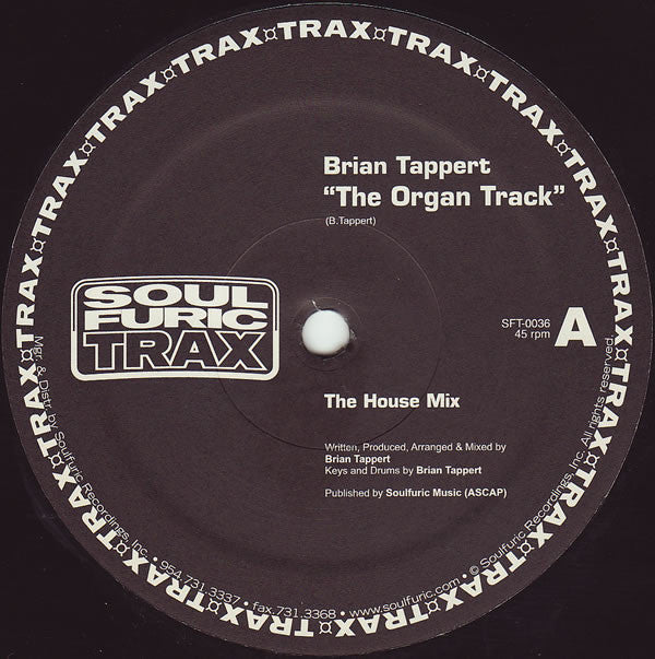 Brian Tappert : The Organ Track (12")