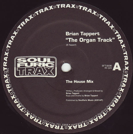 Brian Tappert : The Organ Track (12")