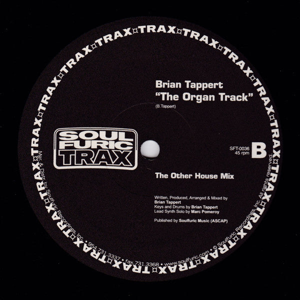 Brian Tappert : The Organ Track (12")