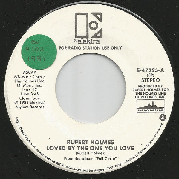 Rupert Holmes : Loved By The One You Love (7", Single, Mono, Promo, SP)