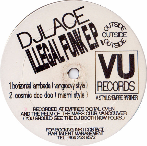 DJ Lace (2) : Illegal Funk E.P. (12", EP)