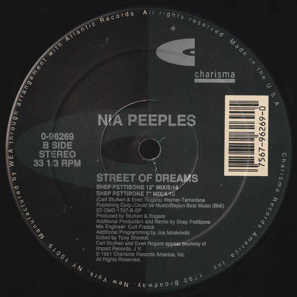 Nia Peeples : Street Of Dreams (12")