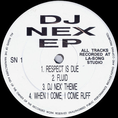 DJ Nex : DJ Nex EP (12", EP)