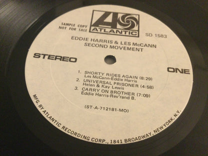 Eddie Harris & Les McCann : Second Movement (LP, Album, Promo, MO)