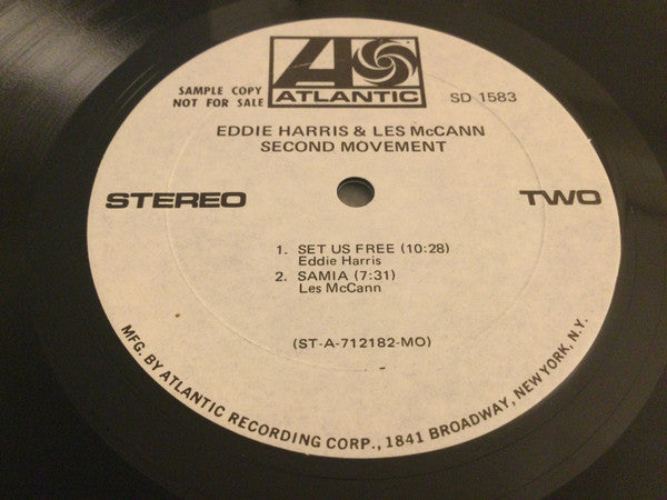 Eddie Harris & Les McCann : Second Movement (LP, Album, Promo, MO)
