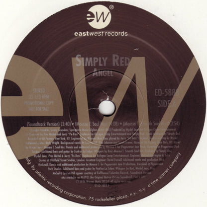 Simply Red : Angel (12", Promo)