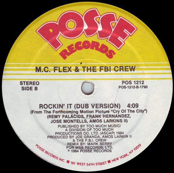 M.C. Flex & The FBI Crew* : Rockin' It (12")
