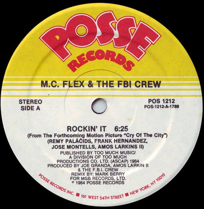 M.C. Flex & The FBI Crew* : Rockin' It (12")