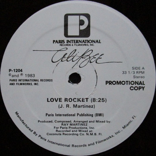 Celi Bee : Love Rocket (12", Promo)