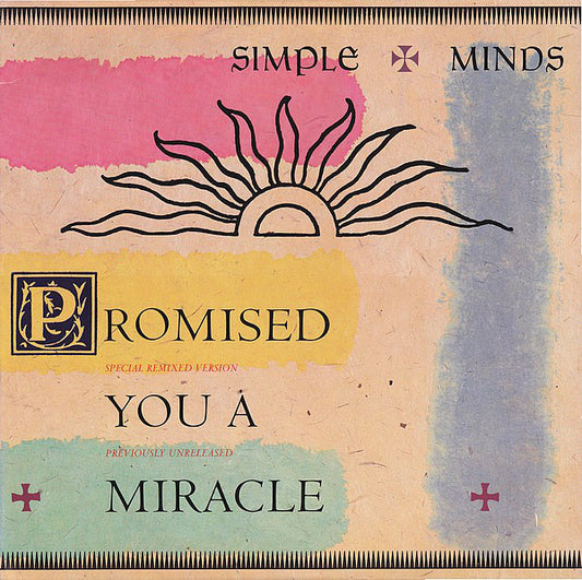 Simple Minds : Promised You A Miracle (12", EP)