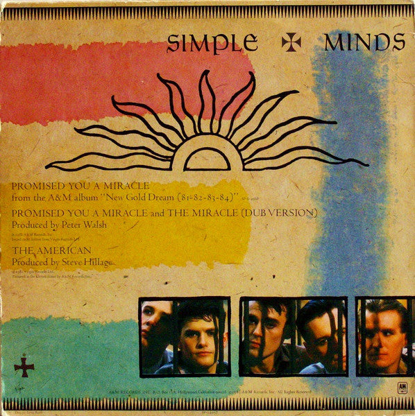Simple Minds : Promised You A Miracle (12", EP)