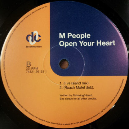 M People : Open Your Heart (12")
