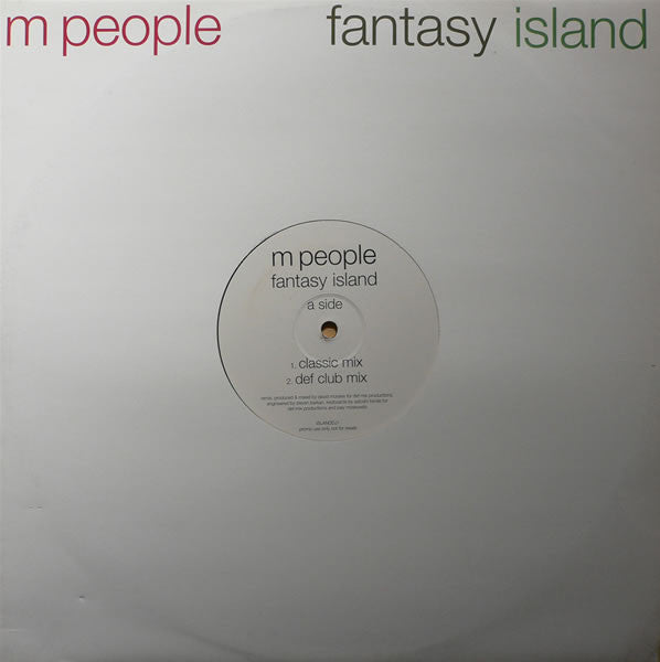 M People : Fantasy Island (12", Promo)