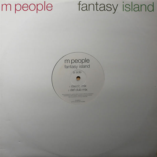 M People : Fantasy Island (12", Promo)