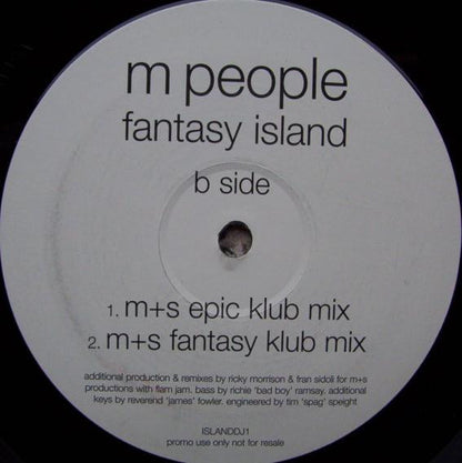 M People : Fantasy Island (12", Promo)