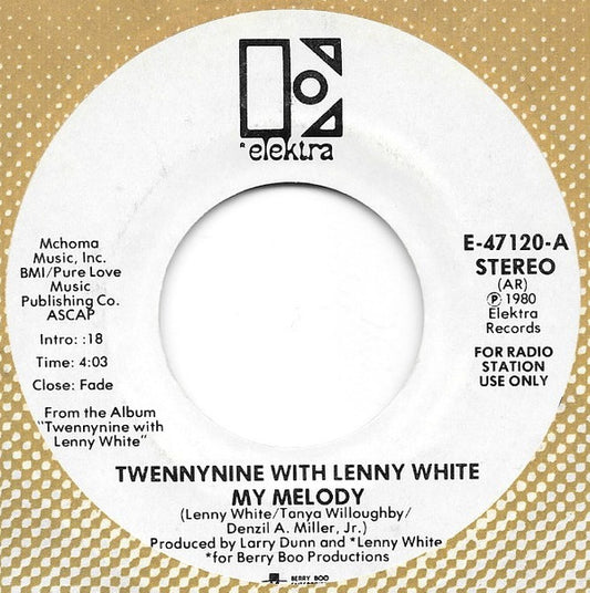 Twennynine With Lenny White : My Melody (7", Promo)