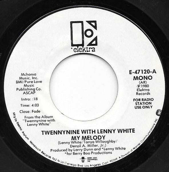 Twennynine With Lenny White : My Melody (7", Promo)