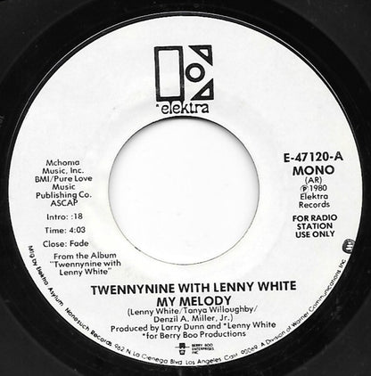 Twennynine With Lenny White : My Melody (7", Promo)