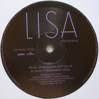 Lisa Stansfield : Never, Never Gonna Give You Up (12")
