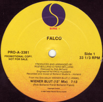 Falco : Wiener Blut (12", Promo)