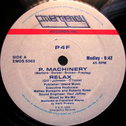 P4F : P.Machinery / Relax (Medley) (12")