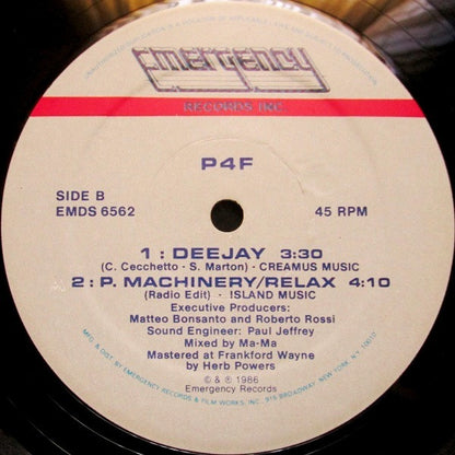 P4F : P.Machinery / Relax (Medley) (12")