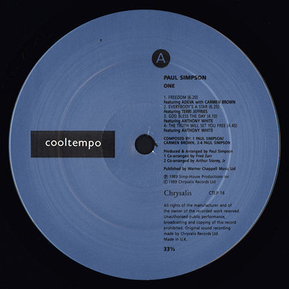 Paul Simpson : One (LP, Album)
