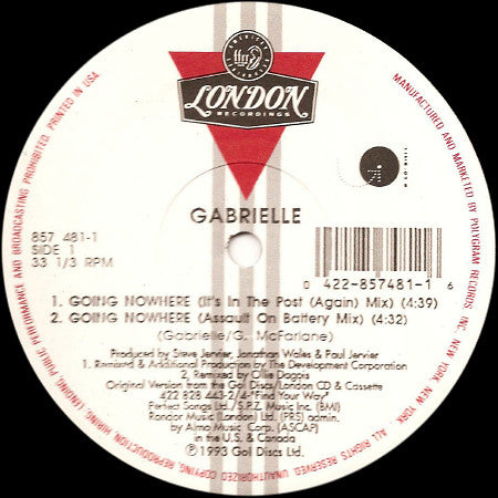 Gabrielle : Going Nowhere (12")