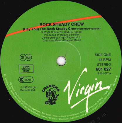 The Rock Steady Crew : (Hey You) The Rock Steady Crew (12")