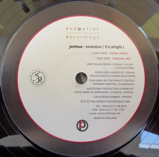 Joshua (8) : Evolution (It's Alright) (12")
