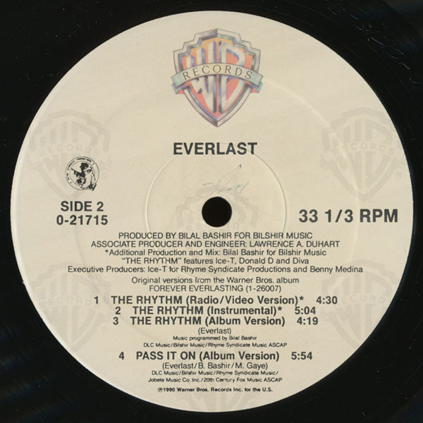 Everlast : The Rhythm / Pass It On (12", Maxi)