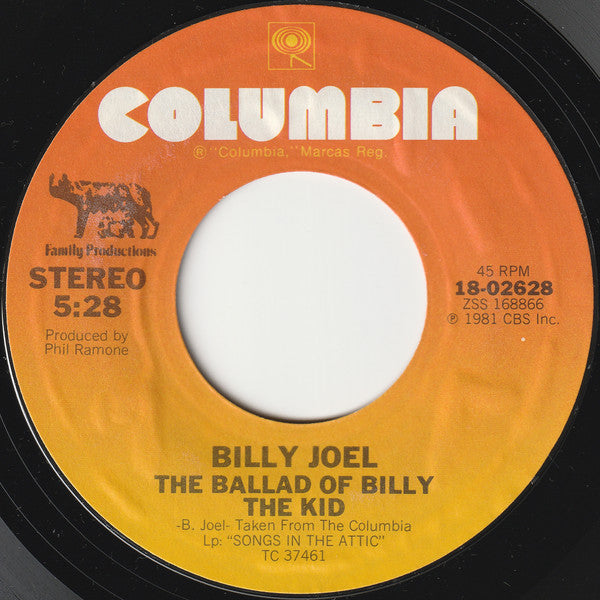 Billy Joel : She's Got A Way / The Ballad Of Billy The Kid (7", Single, Styrene, Pit)