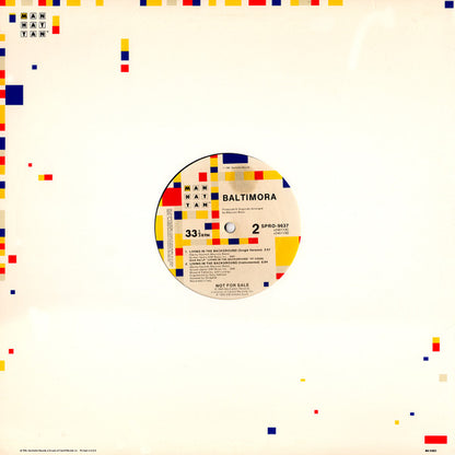 Baltimora : Living In The Background (Club Mix) (12", Promo)