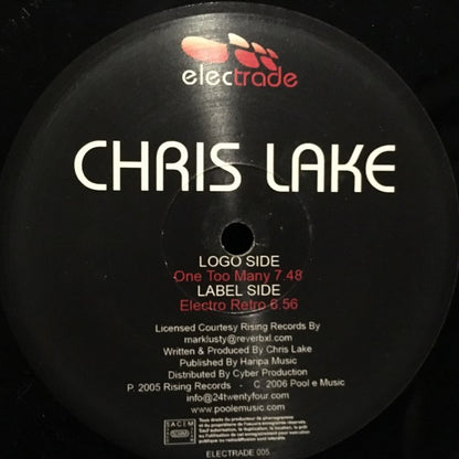 Chris Lake : One Too Many / Electro Retro (12")
