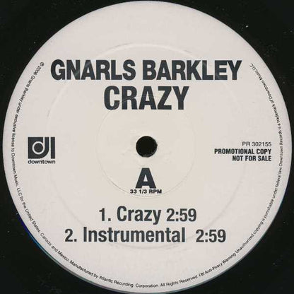 Gnarls Barkley : Crazy (12", Promo)