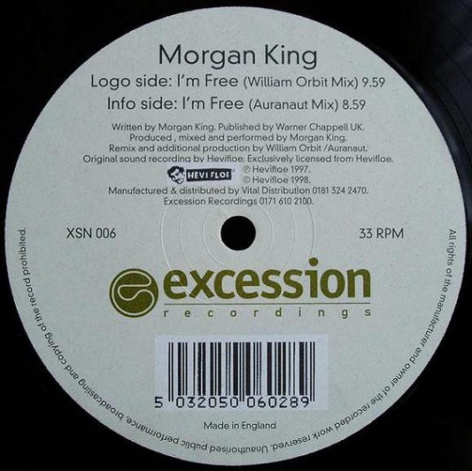 Morgan King : I'm Free (12")