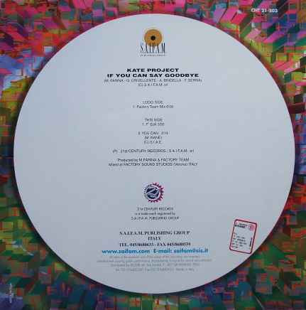 Kate Project : If You Can Say Goodbye (12")