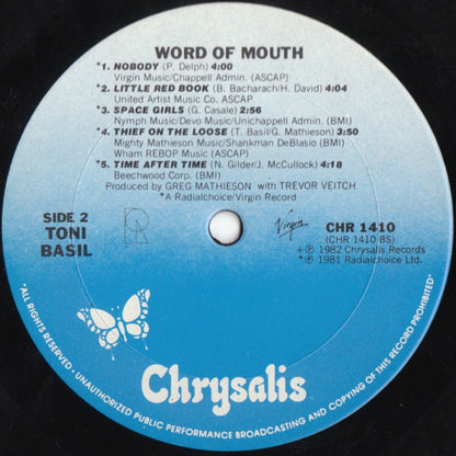 Toni Basil : Word Of Mouth (LP, Album, Ter)