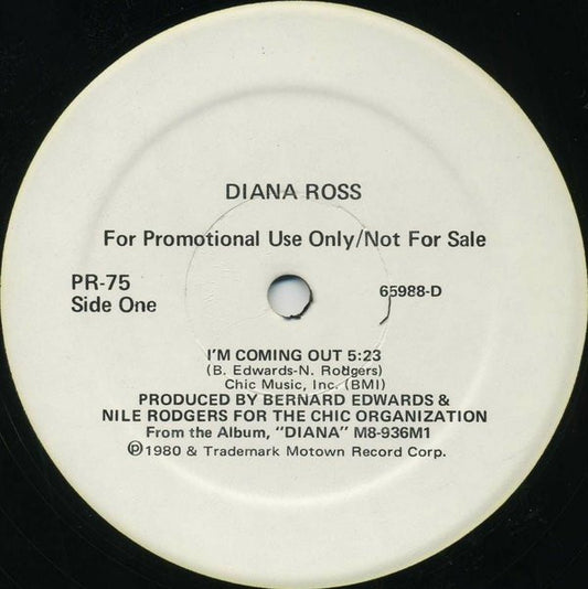 Diana Ross / Mira Waters / Legend (27) : I'm Coming Out / Rock And Roll Me / Shake It Lady (12", Promo)
